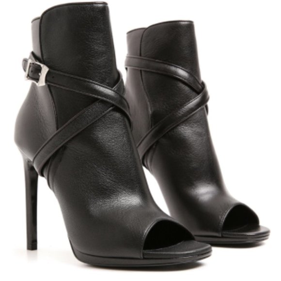 Saint Laurent Open toe Ankle Boots 6 - Picture 1 of 11